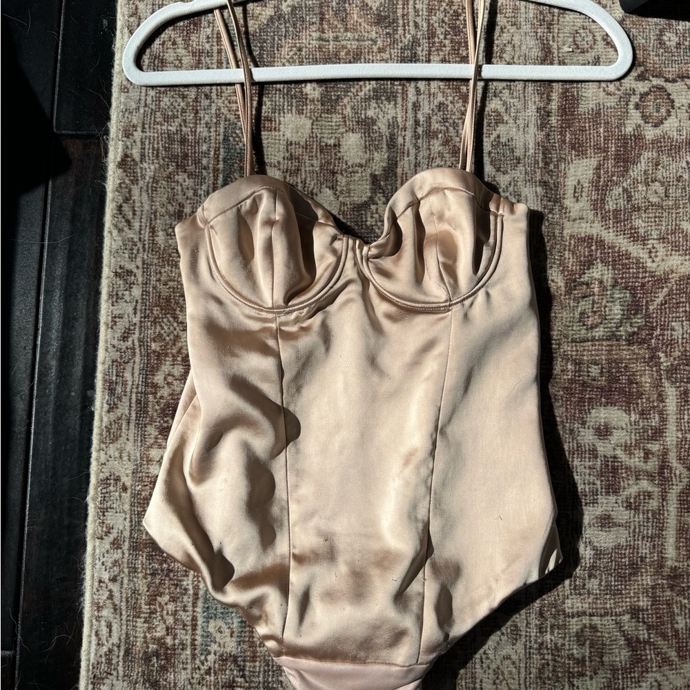 Zara Satin Effect Bodysuit
